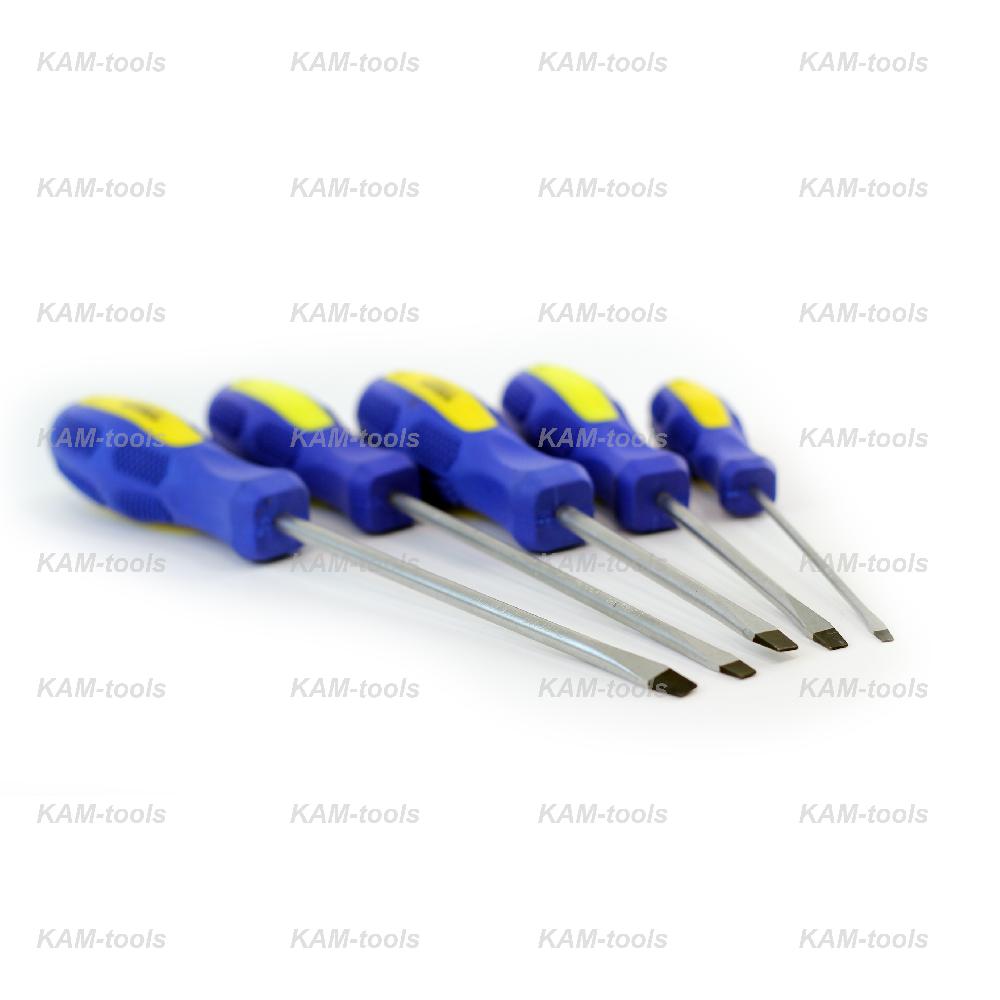 Отвертка обрезин KAM-tools шлиц 6*150 мм CrV Отвертка обрезин KAM-tools шлиц 6*150 мм CrV