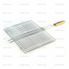 Решетка-гриль KAM-tools 400х300 мм хром