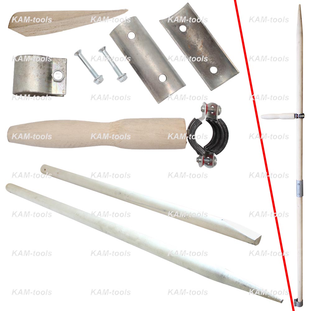 Косовище деревянное разборное D35*1,8м (ручка+хомут) Косовище деревянное разборное D35*1,8м (ручка+хомут)