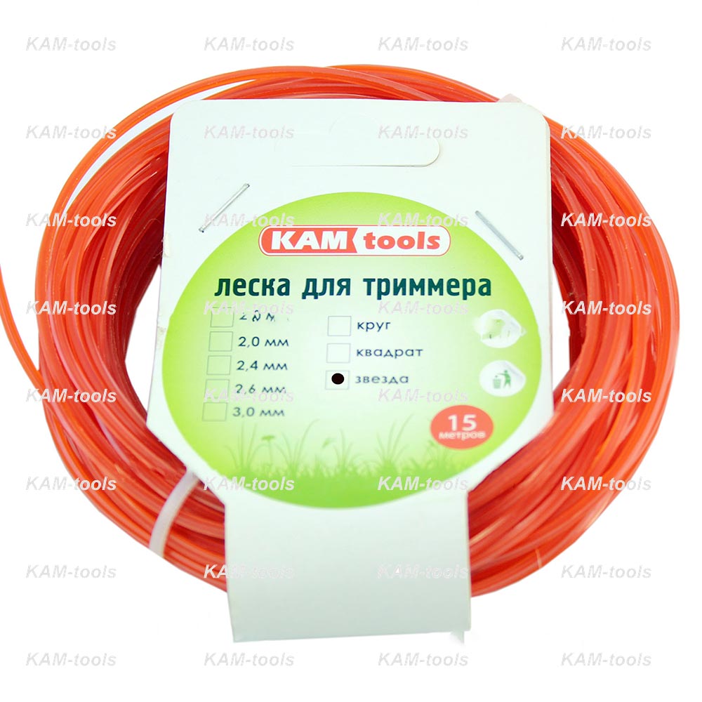 Леска д/триммера KAM-tools звезда Леска д/триммера KAM-tools звезда
