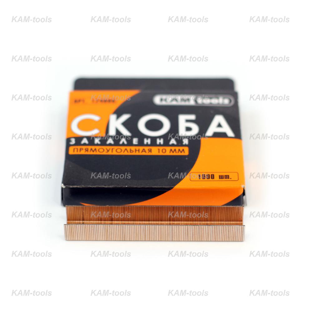 Скобы для степлера 12 мм KAM-tools (1000 шт.) Скобы для степлера 12 мм KAM-tools (1000 шт.)
