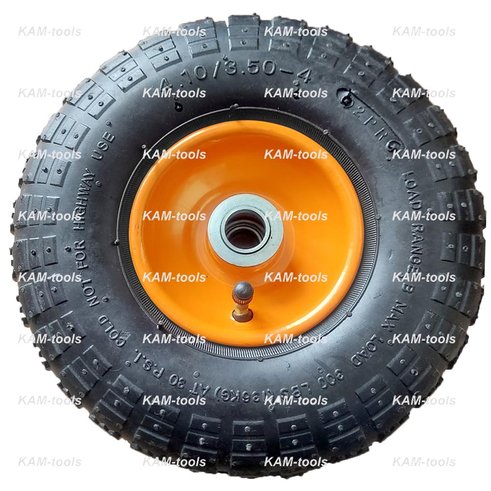 Колесо пневмо 4,10/3,50-4 , ось 16 мм Колесо пневмо 4,10/3,50-4 , ось 16 мм