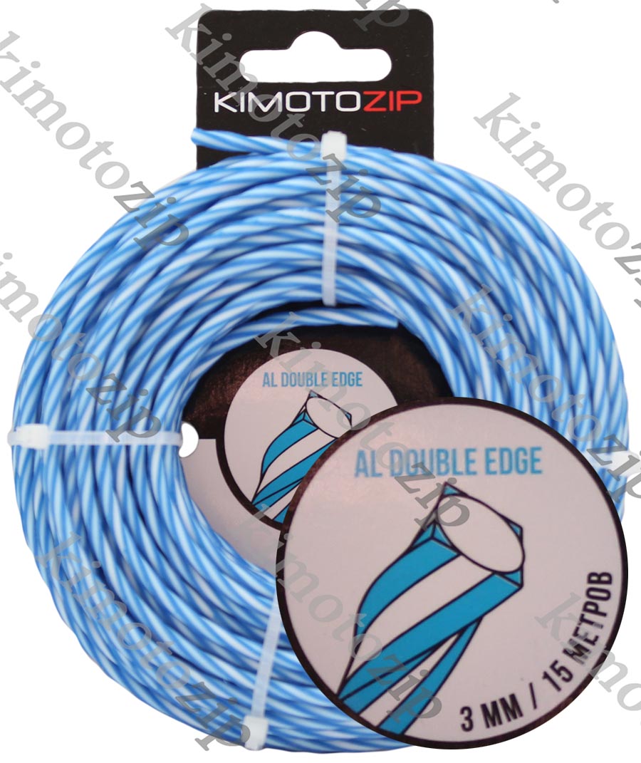 Леска для триммеров AL Double edge 3/15м витой квадрат Леска для триммеров AL Double edge 3/15м витой квадрат