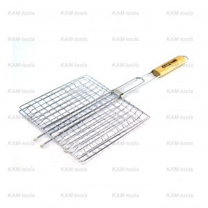 Решетка-гриль KAM-tools 270х240 мм хром Решетка-гриль KAM-tools 270х240 мм хром