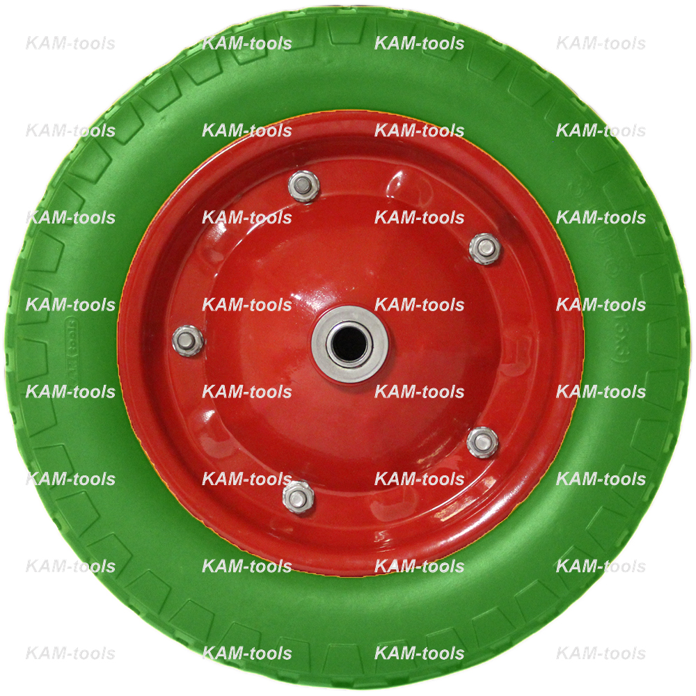 Колесо литое 3,00-8 подш. 16мм зеленое 
