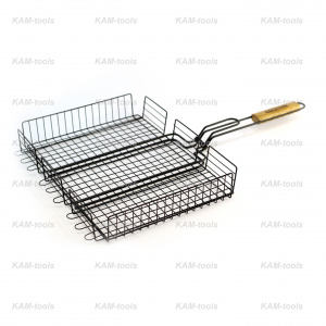 Решетка-гриль KAM-tools 400х300х65 мм c антипригарным покрытием Решетка-гриль KAM-tools 400х300х65 мм c антипригарным покрытием